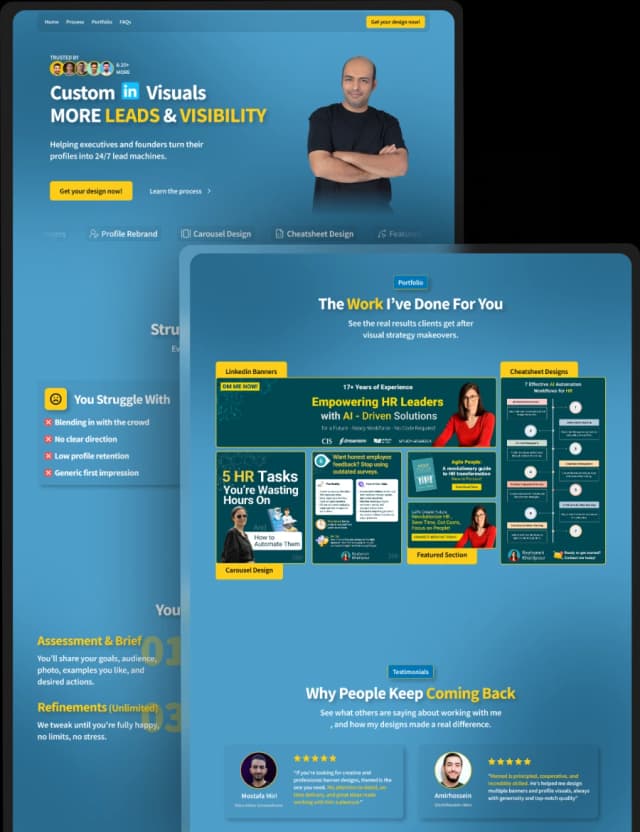 Hamed Portfolio Website Image